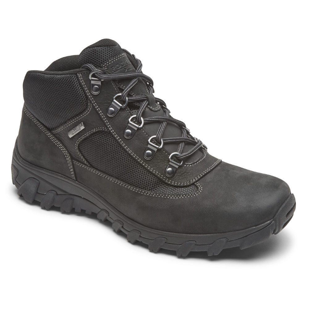 Rockport Singapore Mens Boots - Cold Springs Plus Waterproof Chukka Black - JA6423159